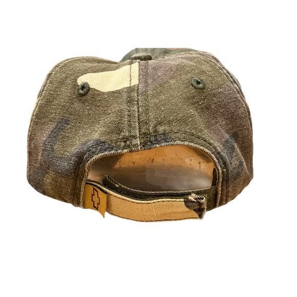 Chevrolet Open Road Ball Cap, One Size, Tan/Green/Camo - Picture 4 of 6